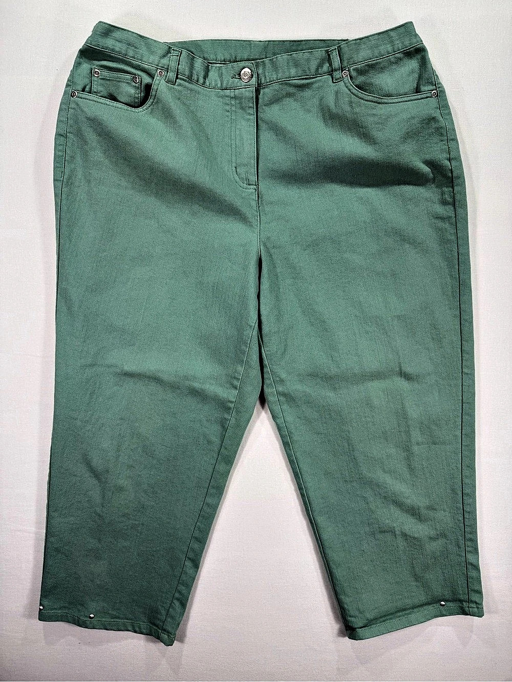 Ruby Rd. Sage Green Straight Leg Pants Size 16W